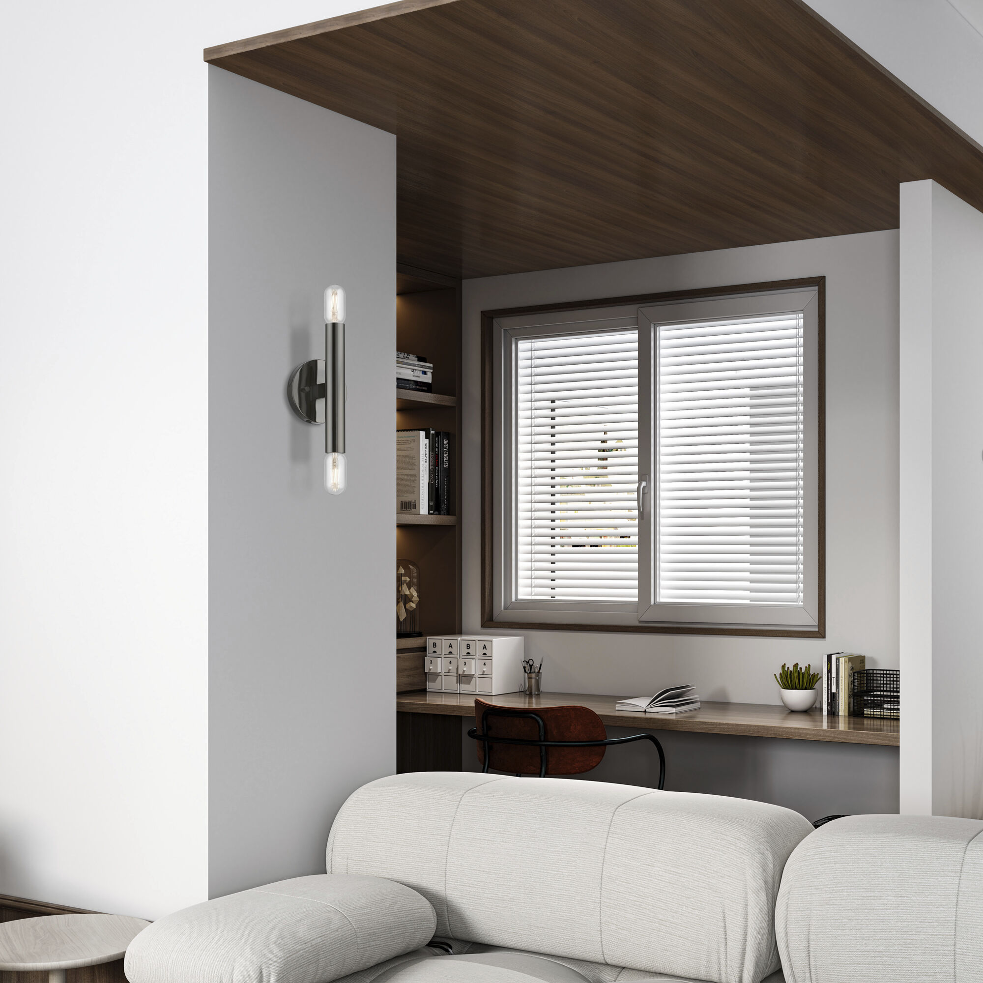 Copenhagen 2 Light 5 inch Black Chrome ADA Sconce Wall Light