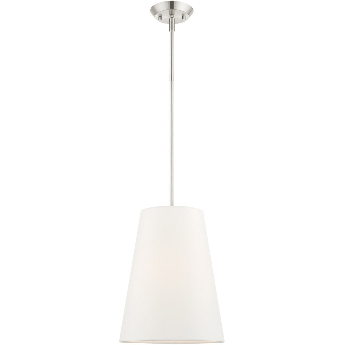 Prato 1 Light 11 inch Brushed Nickel Pendant Ceiling Light