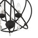 Aria 3 Light 16 inch Black Convertible Chandelier / Semi Flush Ceiling Light