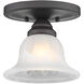 Edgemont 1 Light 7 inch Bronze Semi-Flush Mount Ceiling Light