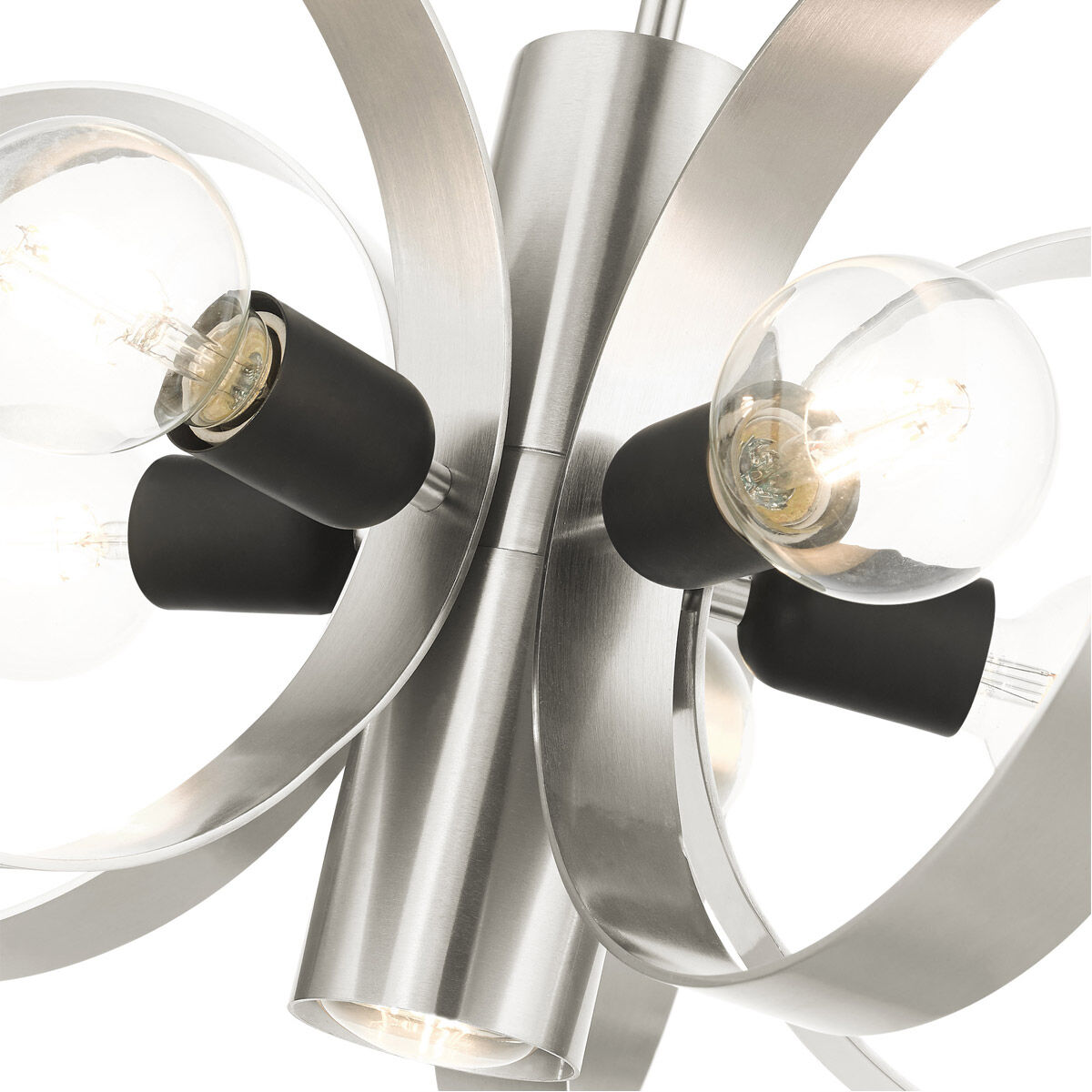 Modesto 6 Light 24 inch Brushed Nickel Chandelier Ceiling Light