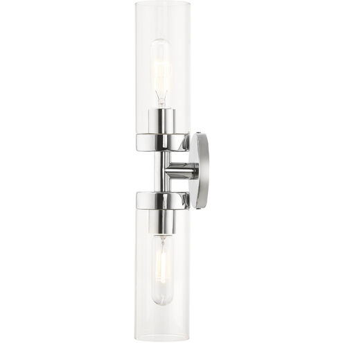 Ludlow 2 Light 4 inch Polished Chrome Vanity Sconce Wall Light