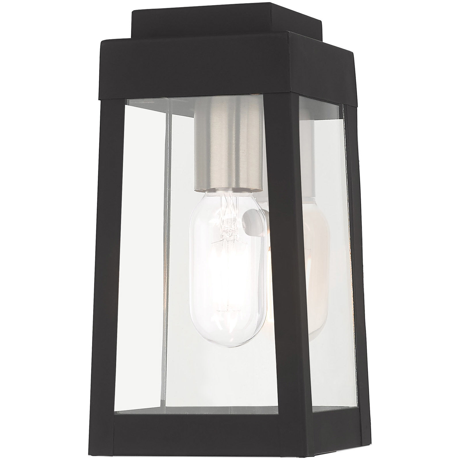 Oslo 1 Light 10 inch Black Outdoor Wall Lantern