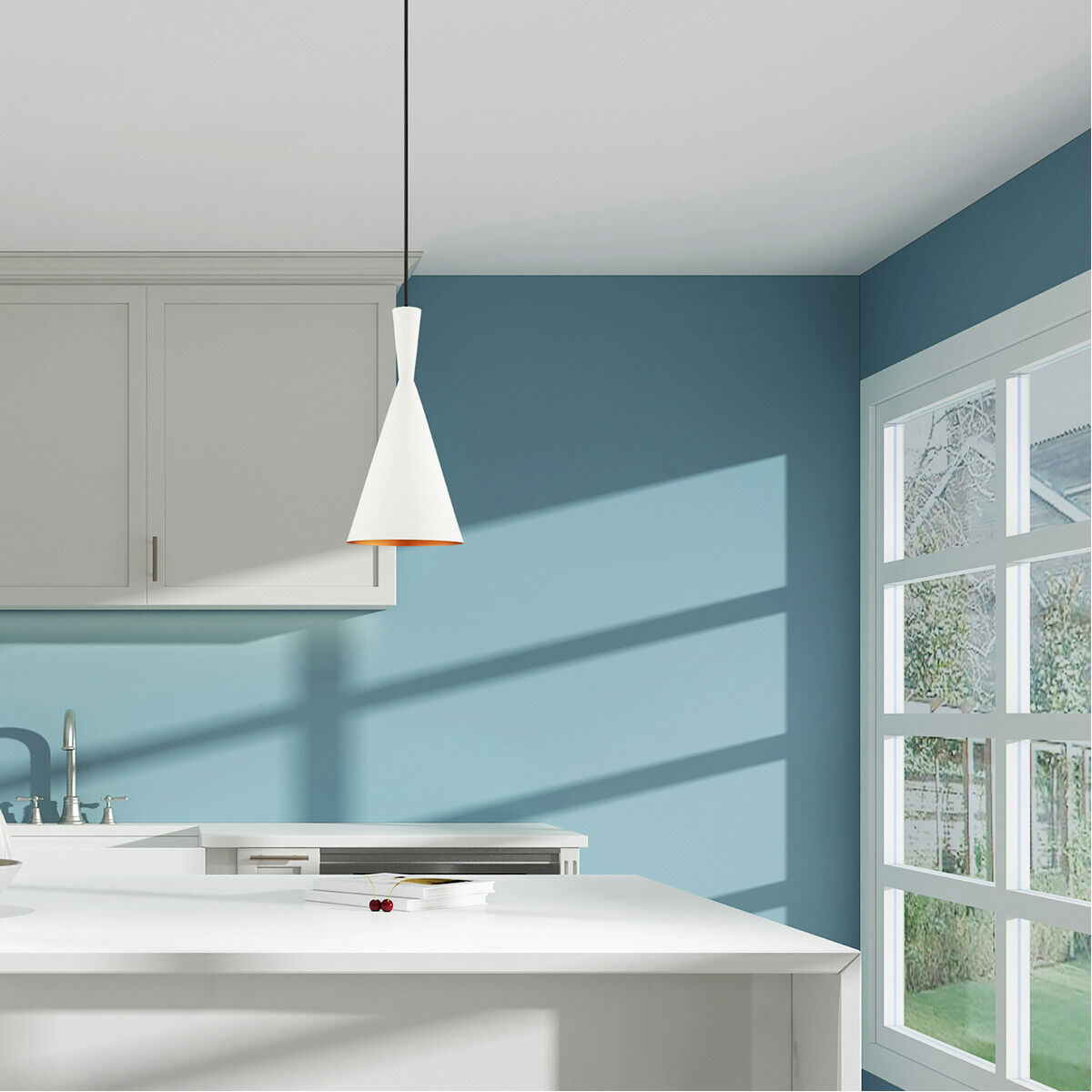 Allison 1 Light 7 inch White Mini Pendant Ceiling Light