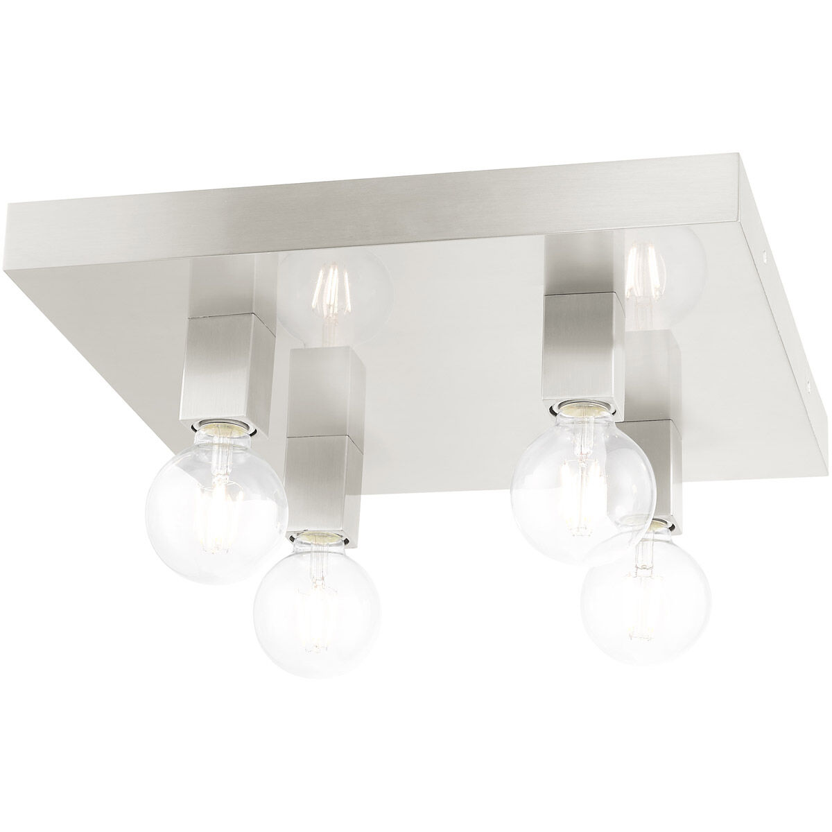Solna 4 Light 16 inch Brushed Nickel Flush Mount Ceiling Light