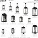 Oslo 1 Light 12 inch Black Outdoor Wall Lantern