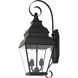 Exeter 2 Light 22 inch Black Outdoor Wall Lantern 