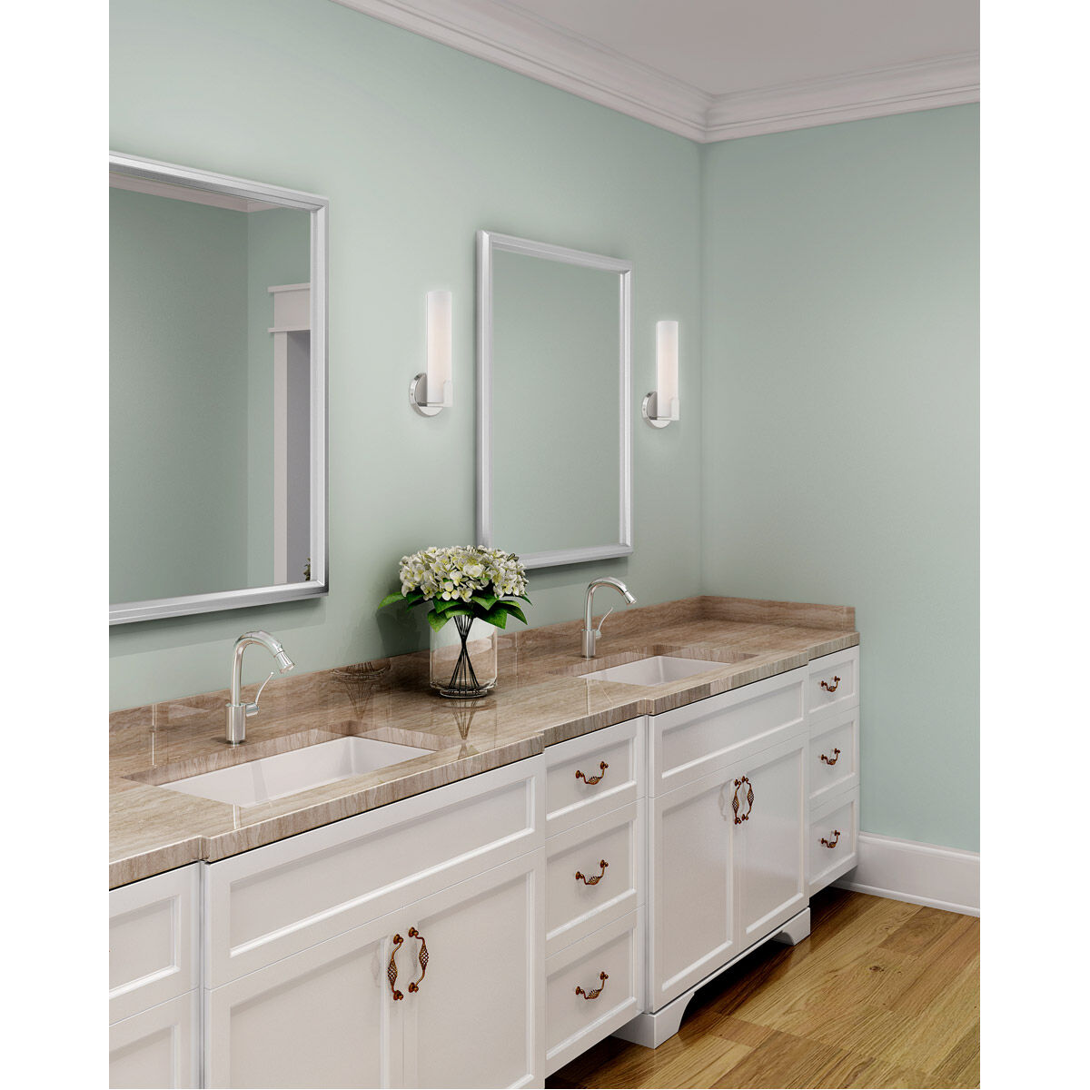 Lund LED 4 inch Polished Chrome ADA ADA Wall Sconce Wall Light