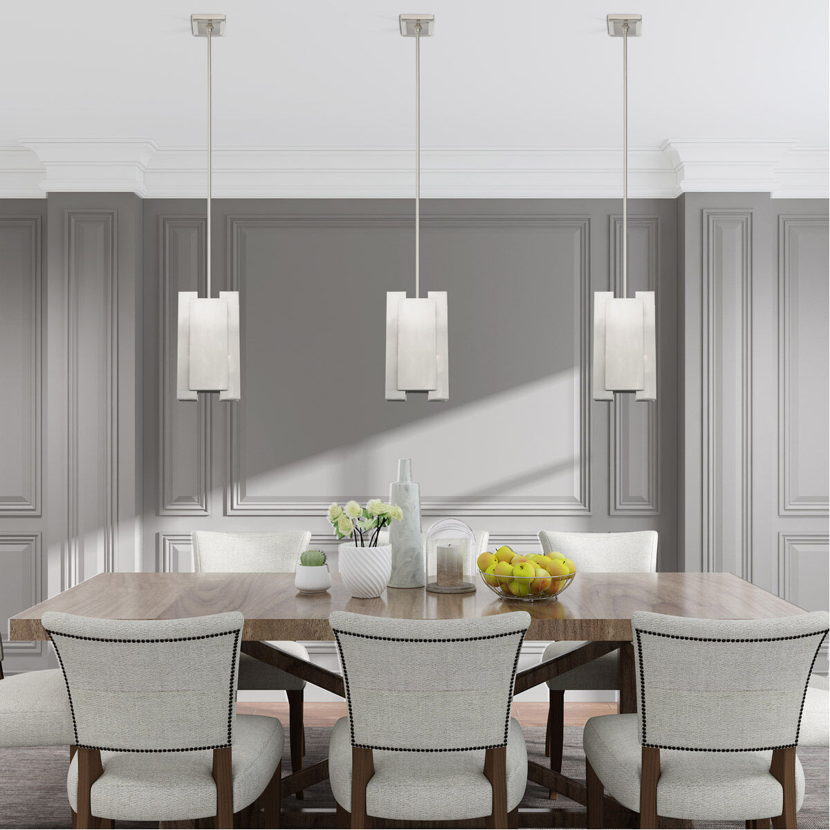 Varick 1 Light 7 inch Brushed Nickel Mini Pendant Ceiling Light