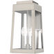 Oslo 3 Light 16 inch Brushed Nickel Outdoor Wall Lantern
