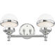 Oldwick 2 Light 15 inch Polished Chrome Bath Vanity Wall Light