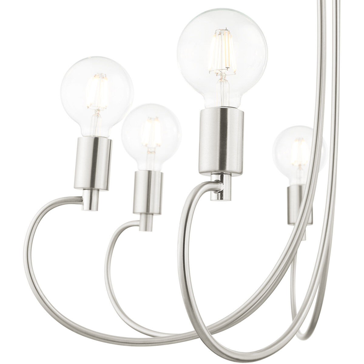 Bari 7 Light 30 inch Brushed Nickel Chandelier Ceiling Light