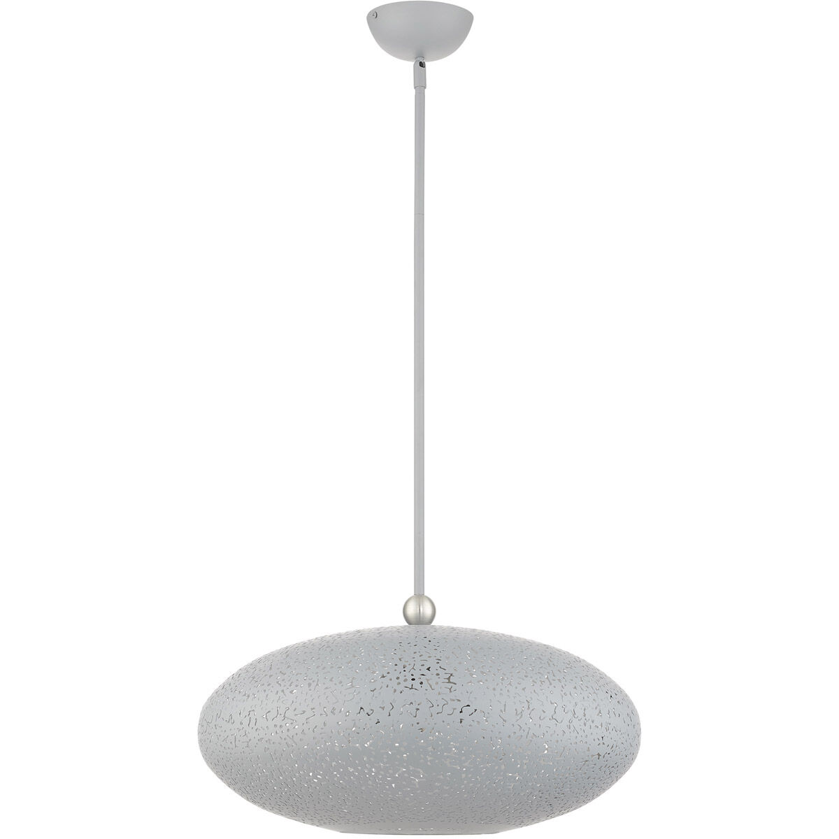 Charlton 3 Light 20 inch Nordic Gray with Brushed Nickel Accents Pendant Ceiling Light