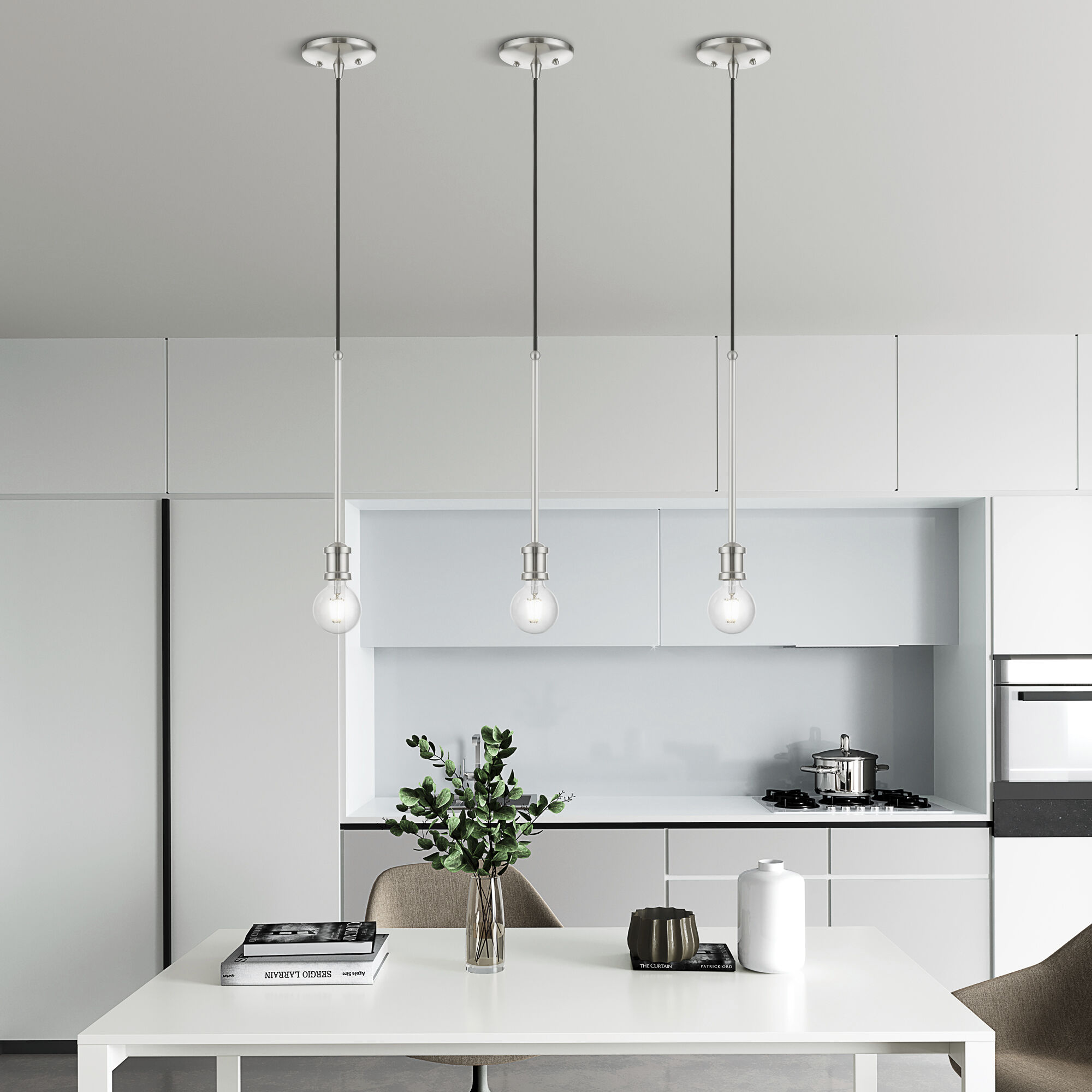 Lansdale 1 Light 5 inch Brushed Nickel Single Pendant Ceiling Light, Single