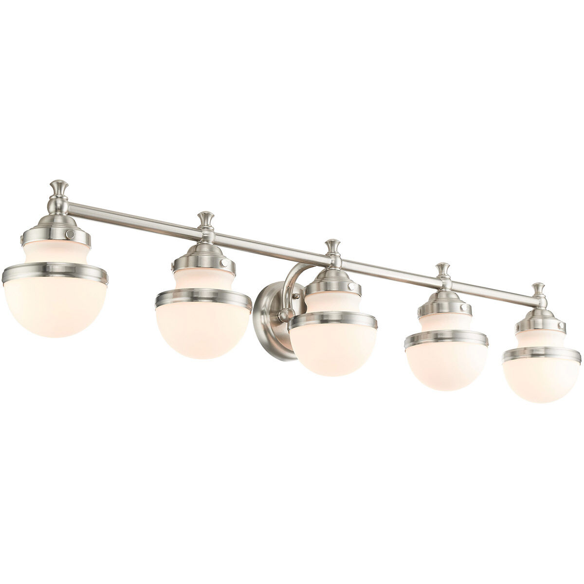 Oldwick 5 Light 42 inch Brushed Nickel Bath Vanity Wall Light