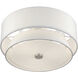 Fontana 3 Light 15 inch Brushed Nickel Semi-Flush Ceiling Light