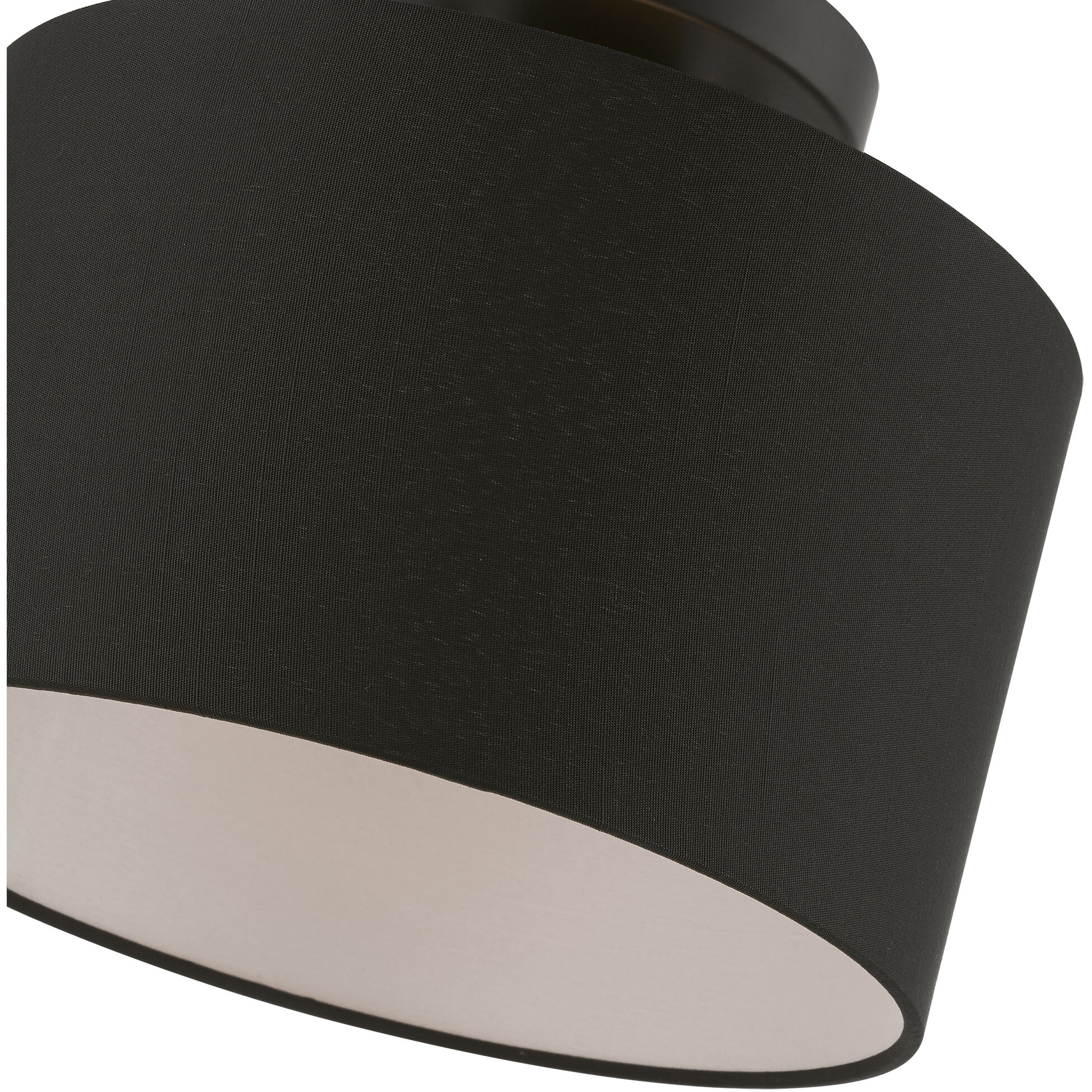 Bainbridge 1 Light 10 inch Black Small Semi-Flush Ceiling Light, Small