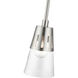 Bennington 1 Light 5.13 inch Brushed Nickel Mini Pendant Ceiling Light