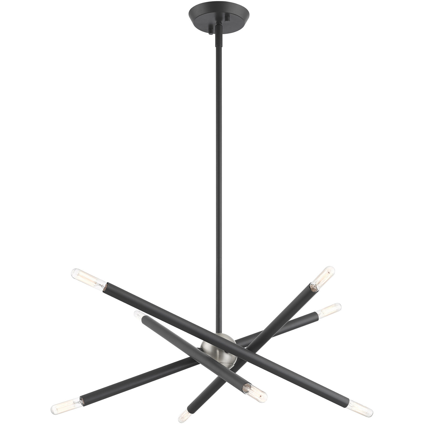 Soho 8 Light 19.5 inch Scandinavian Gray Chandelier Ceiling Light