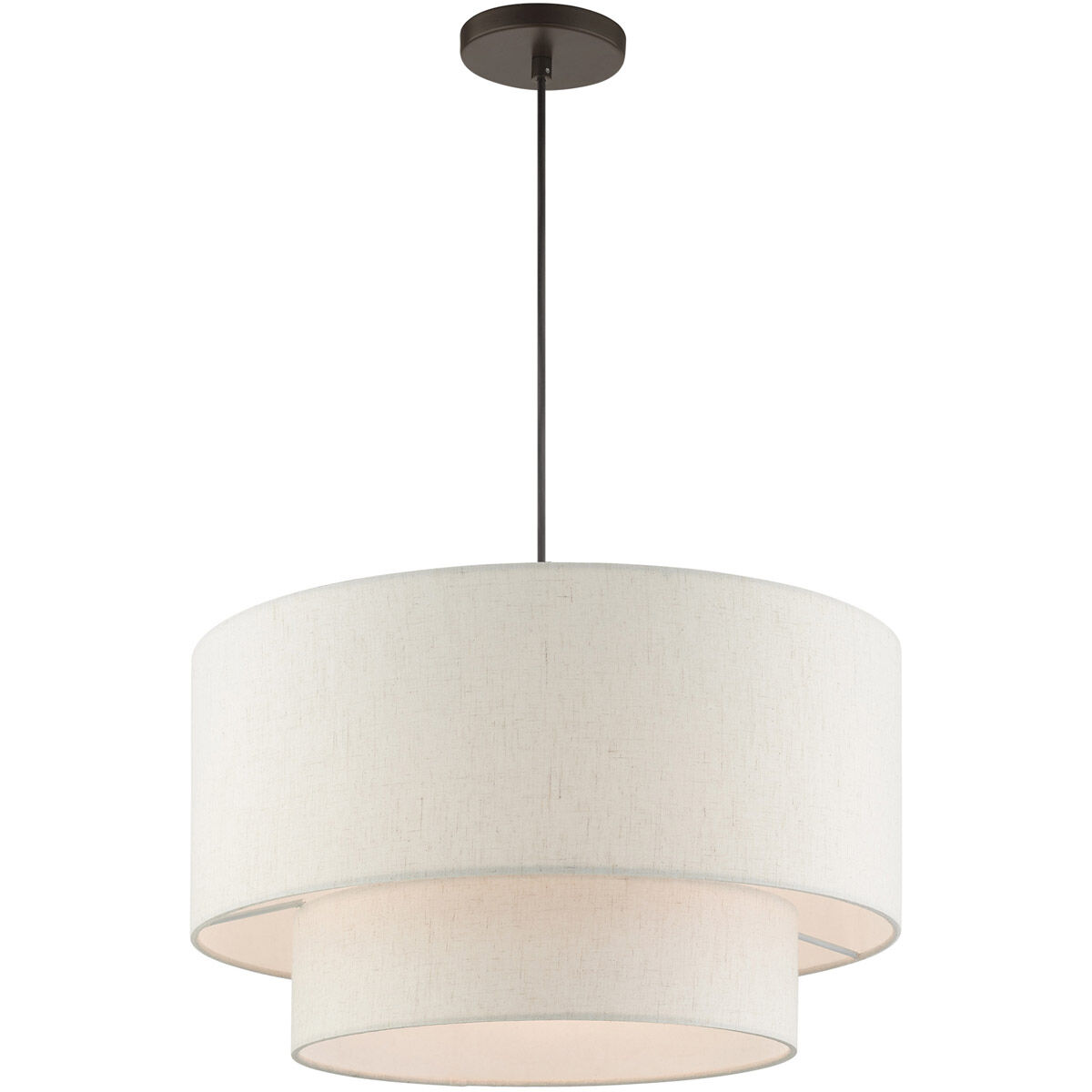 Meadow 3 Light 20 inch English Bronze Pendant Ceiling Light 