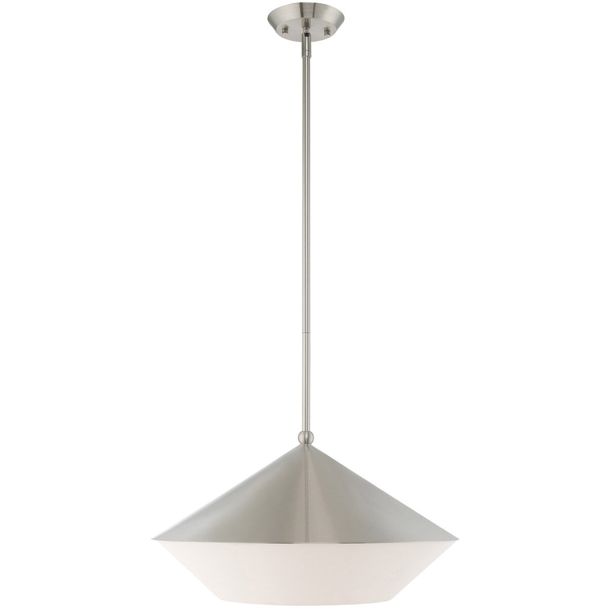 Stockholm 1 Light 18 inch Brushed Nickel Pendant Ceiling Light