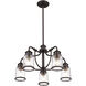 Lawrenceville 5 Light 24 inch Bronze Dinette Chandelier Ceiling Light