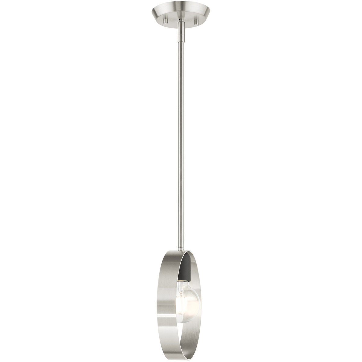 Modesto 1 Light 5 inch Brushed Nickel Pendant Ceiling Light