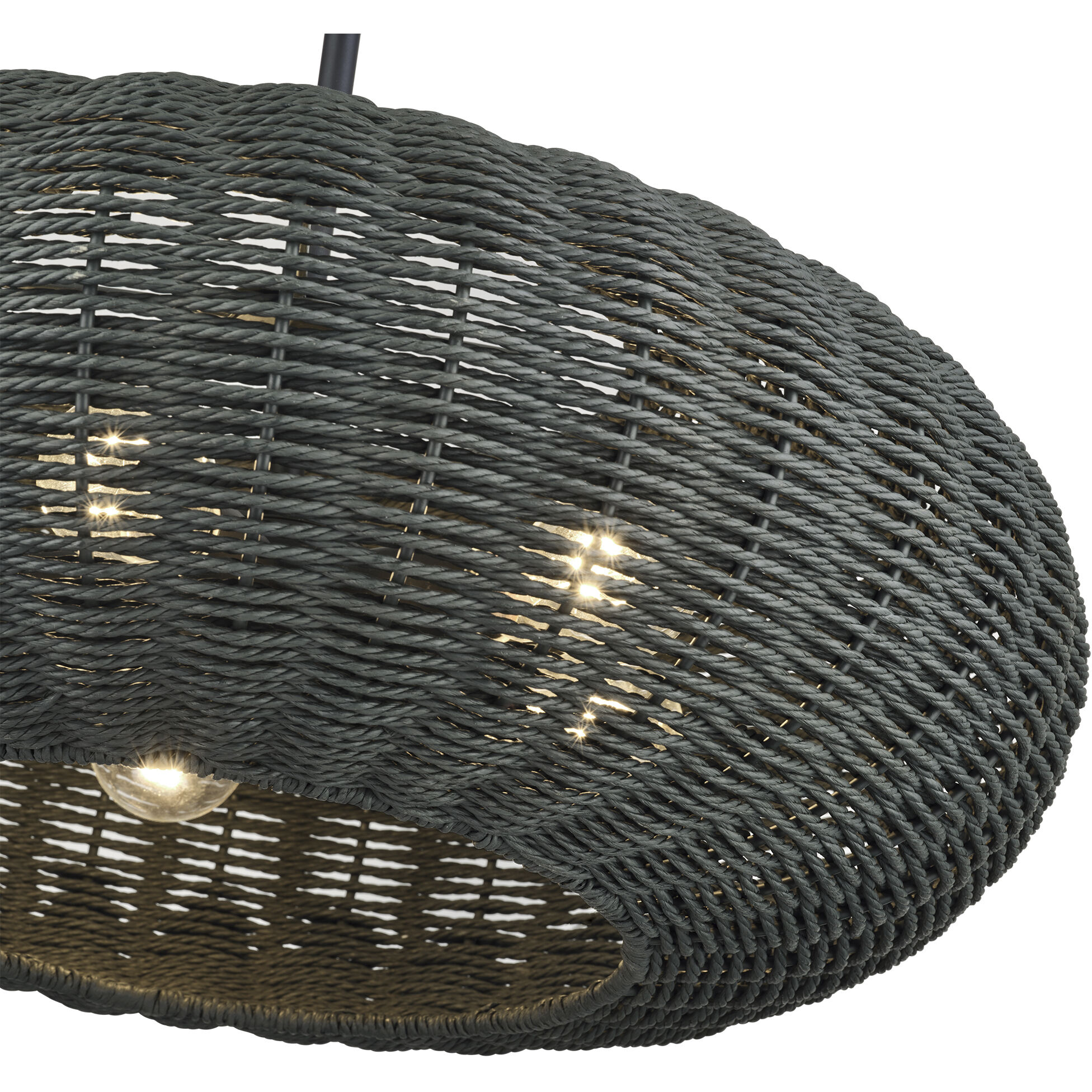 Deluna 5 Light 22 inch Black Pendant Chandelier Ceiling Light