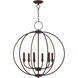 Milania 6 Light 25 inch Bronze Chandelier Ceiling Light