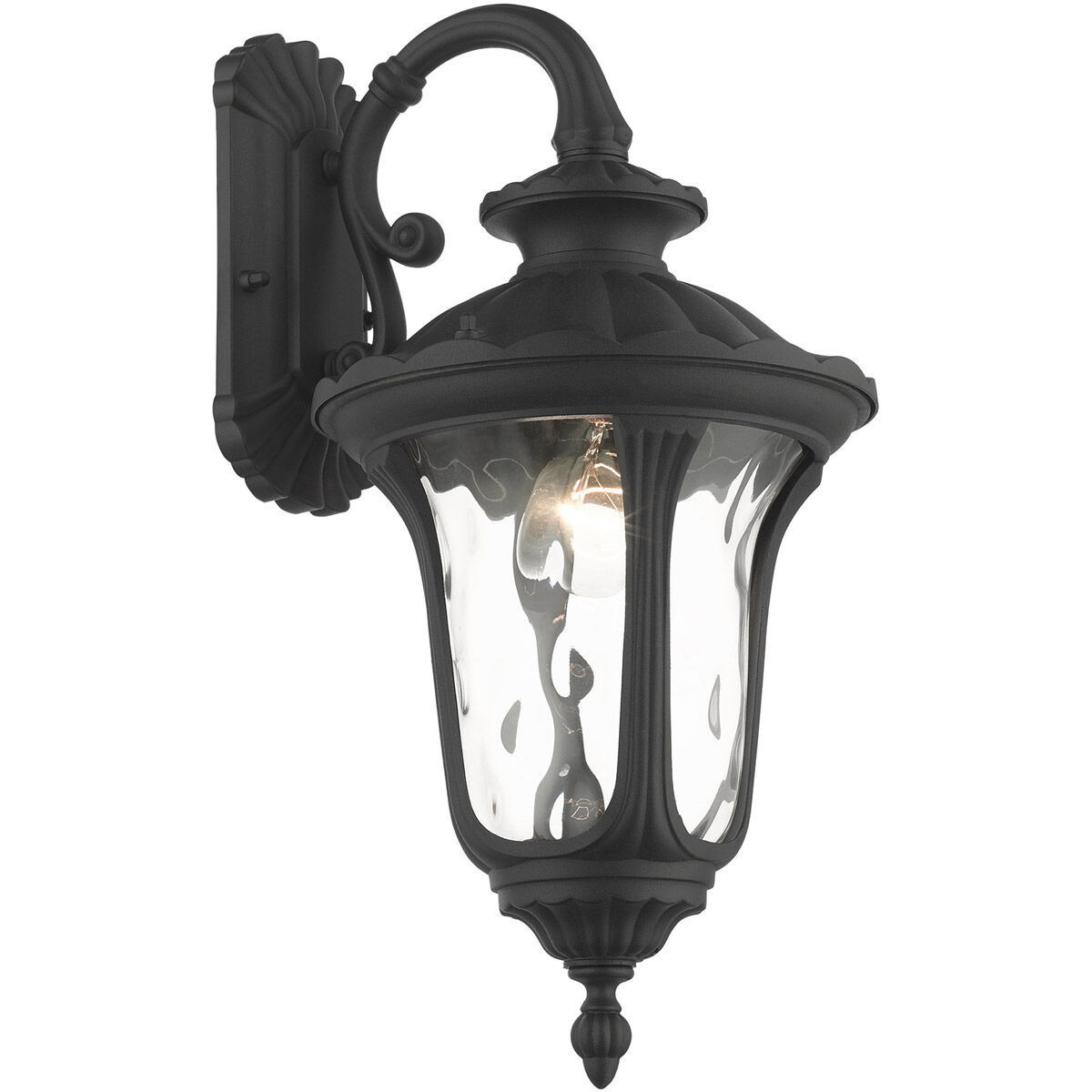 Oxford 1 Light 16 inch Textured Black Outdoor Wall Lantern