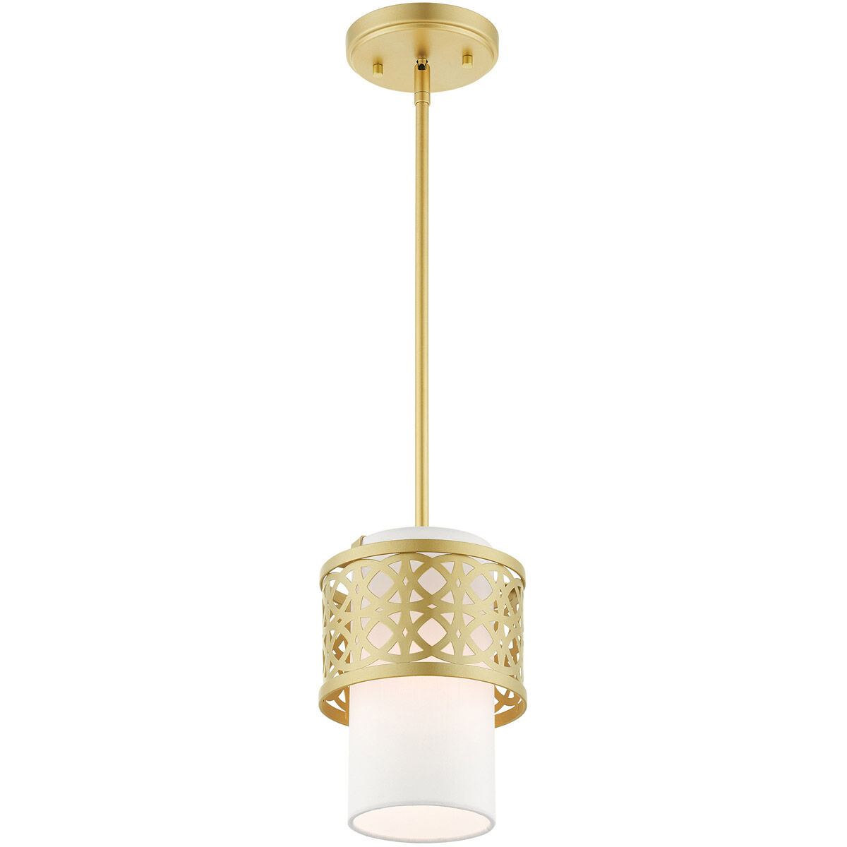 Calinda 1 Light 7 inch Soft Gold Mini Pendant Ceiling Light
