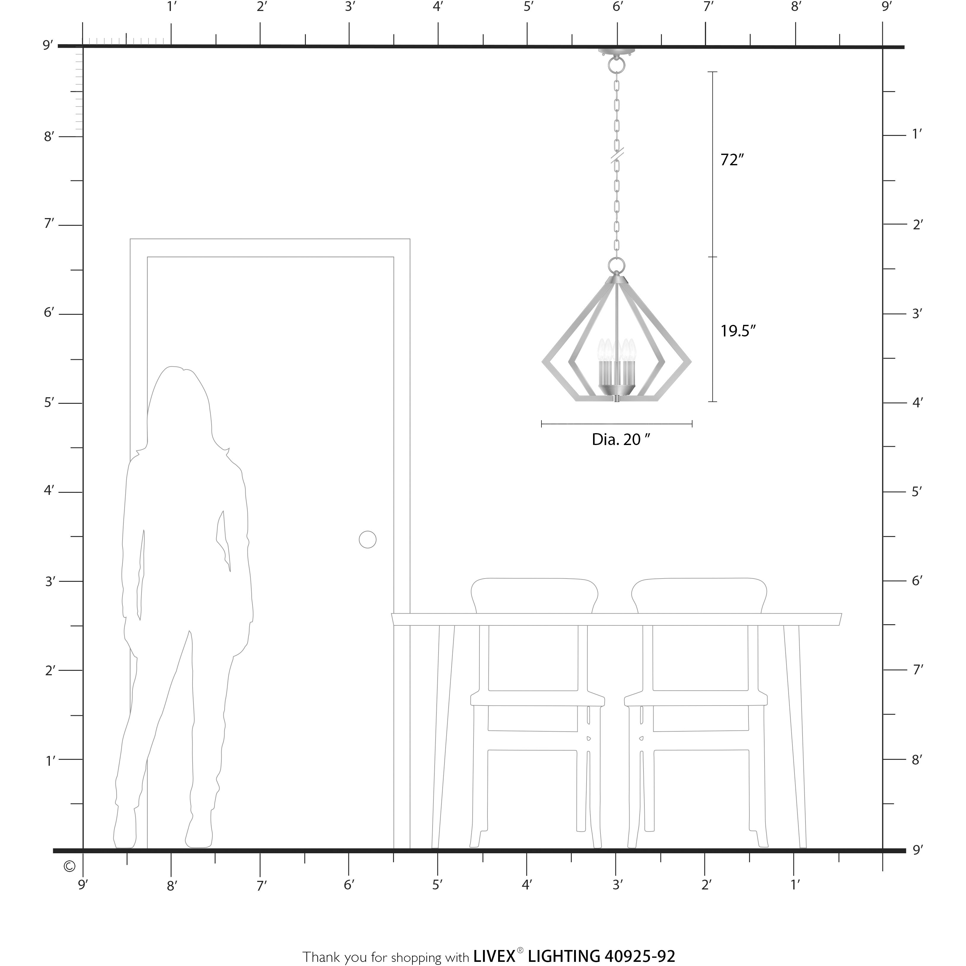 Prism 5 Light 20 inch English Bronze with Antique Brass Finish Accents Chandelier Ceiling Light