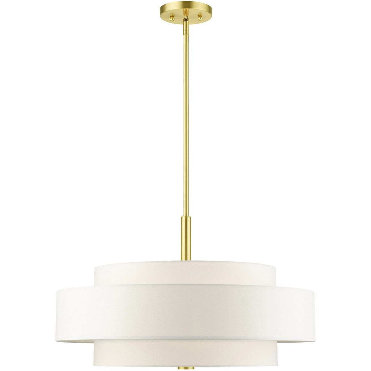 Meridian 5 Light 24 inch Satin Brass Chandelier Ceiling Light