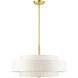 Meridian 5 Light 24 inch Satin Brass Chandelier Ceiling Light