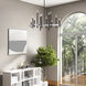 Denmark 12 Light 42 inch Black with Brushed Nickel Accents Foyer Chandelier Ceiling Light