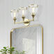 Ashridge 3 Light 24 inch Polished Brass Vanity Wall Sconce Wall Light