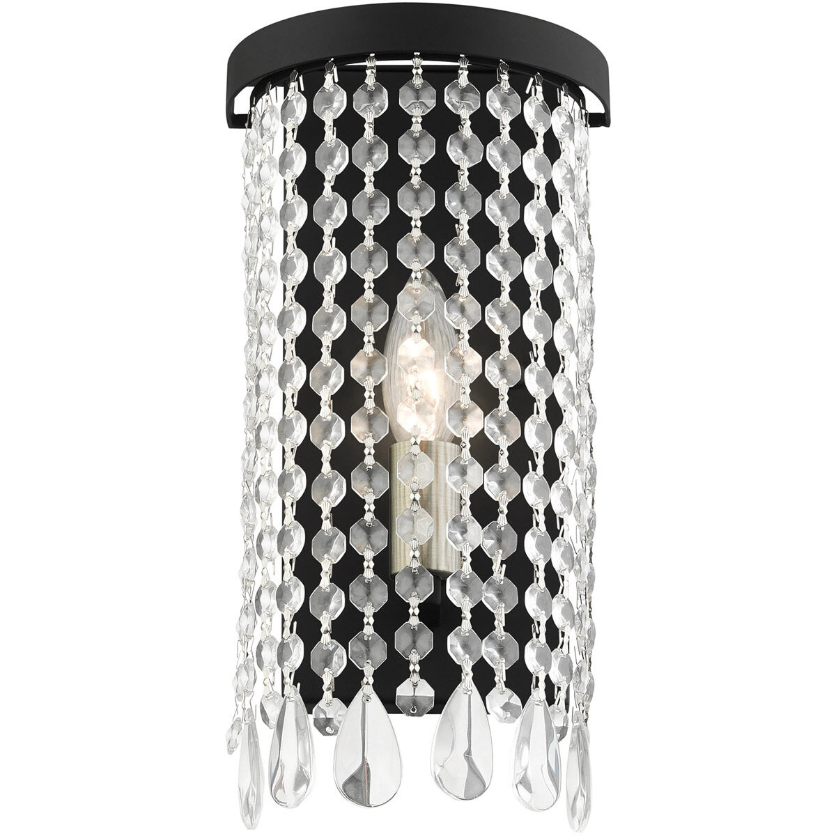 Elizabeth 1 Light 6 inch Black ADA ADA Sconce Wall Light