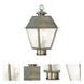 Mansfield 2 Light 16.5 inch Vintage Pewter Outdoor Post Top Lantern