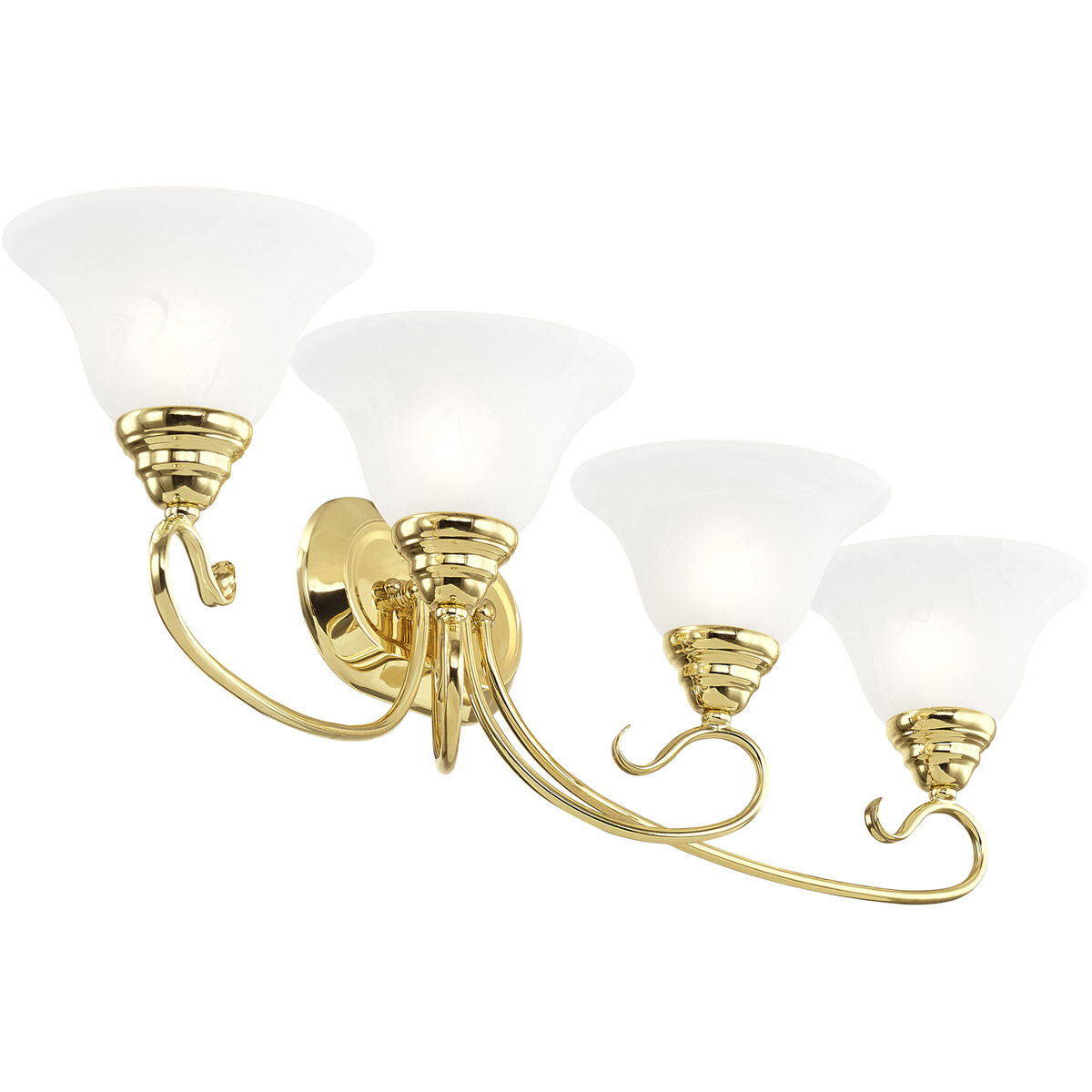Coronado 4 Light 36 inch Polished Brass Bath Vanity Wall Light