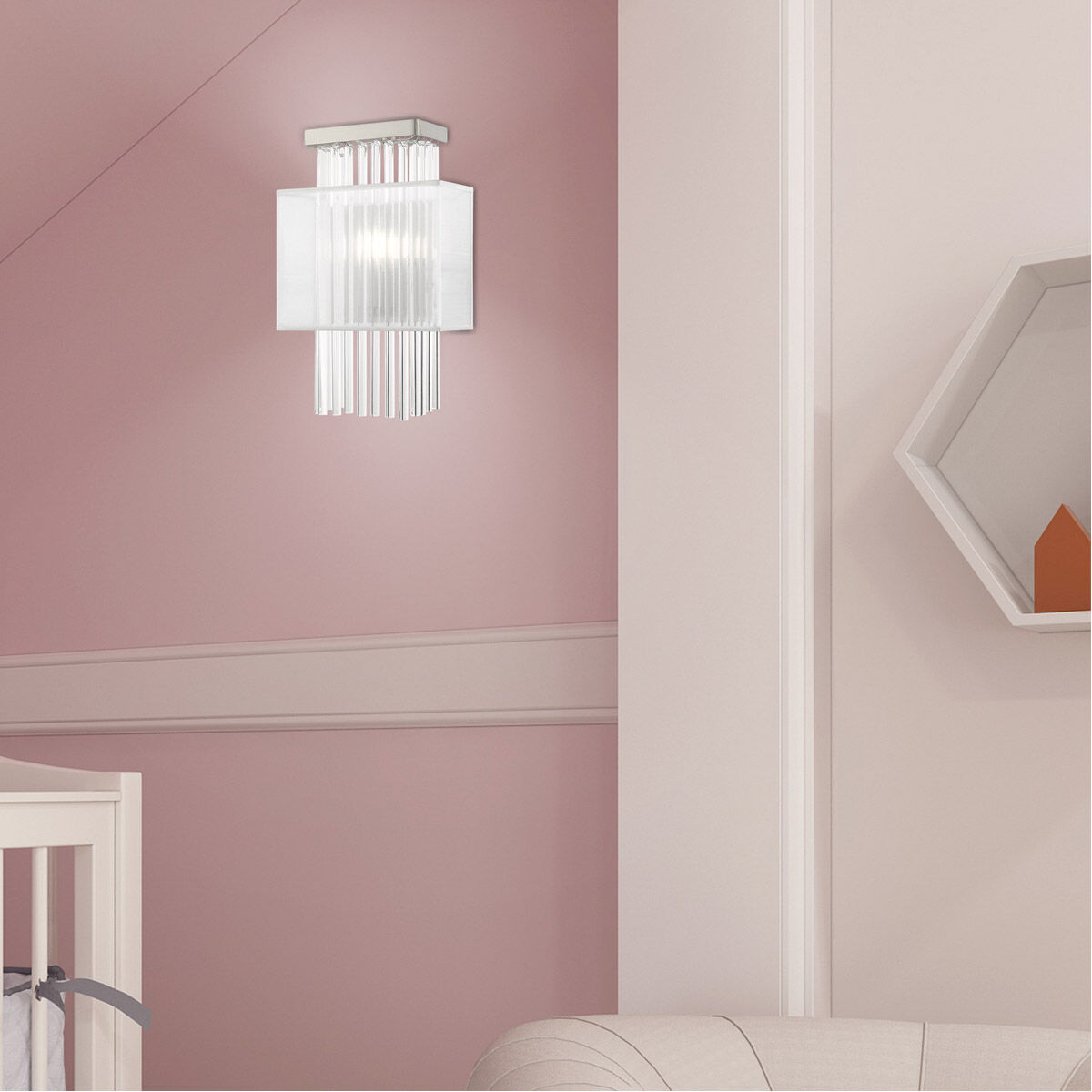 Alexis 1 Light 9 inch Brushed Nickel ADA ADA Wall Sconce Wall Light