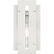 Utrecht 1 Light 14 inch Brushed Nickel Accents Outdoor Wall Lantern