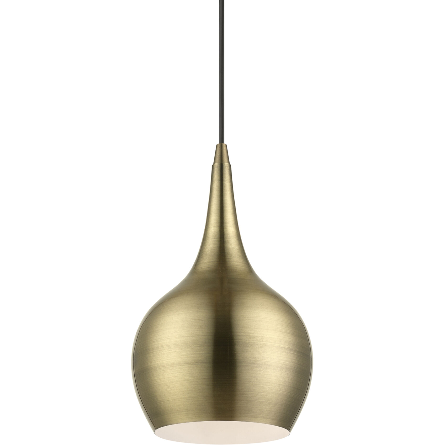 Andes 1 Light 8 inch Antique Brass Mini Pendant Ceiling Light