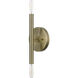 Copenhagen 2 Light 5 inch Antique Brass ADA ADA Wall Sconce Wall Light