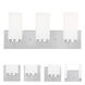 West Lake 3 Light 18 inch Polished Chrome Vanity Sconce Wall Light