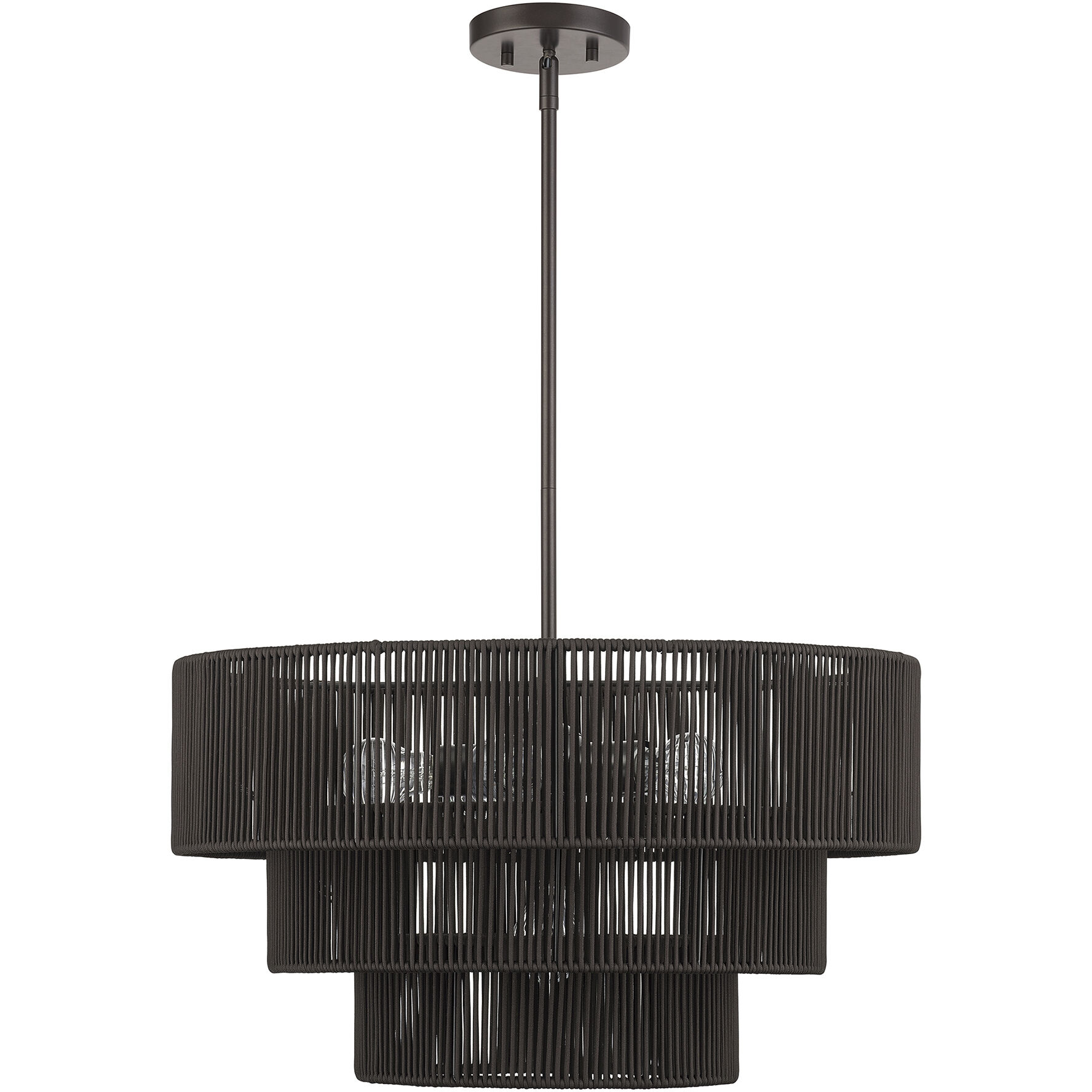 Acordia 6 Light 23 inch English Bronze Pendant Chandelier Ceiling Light