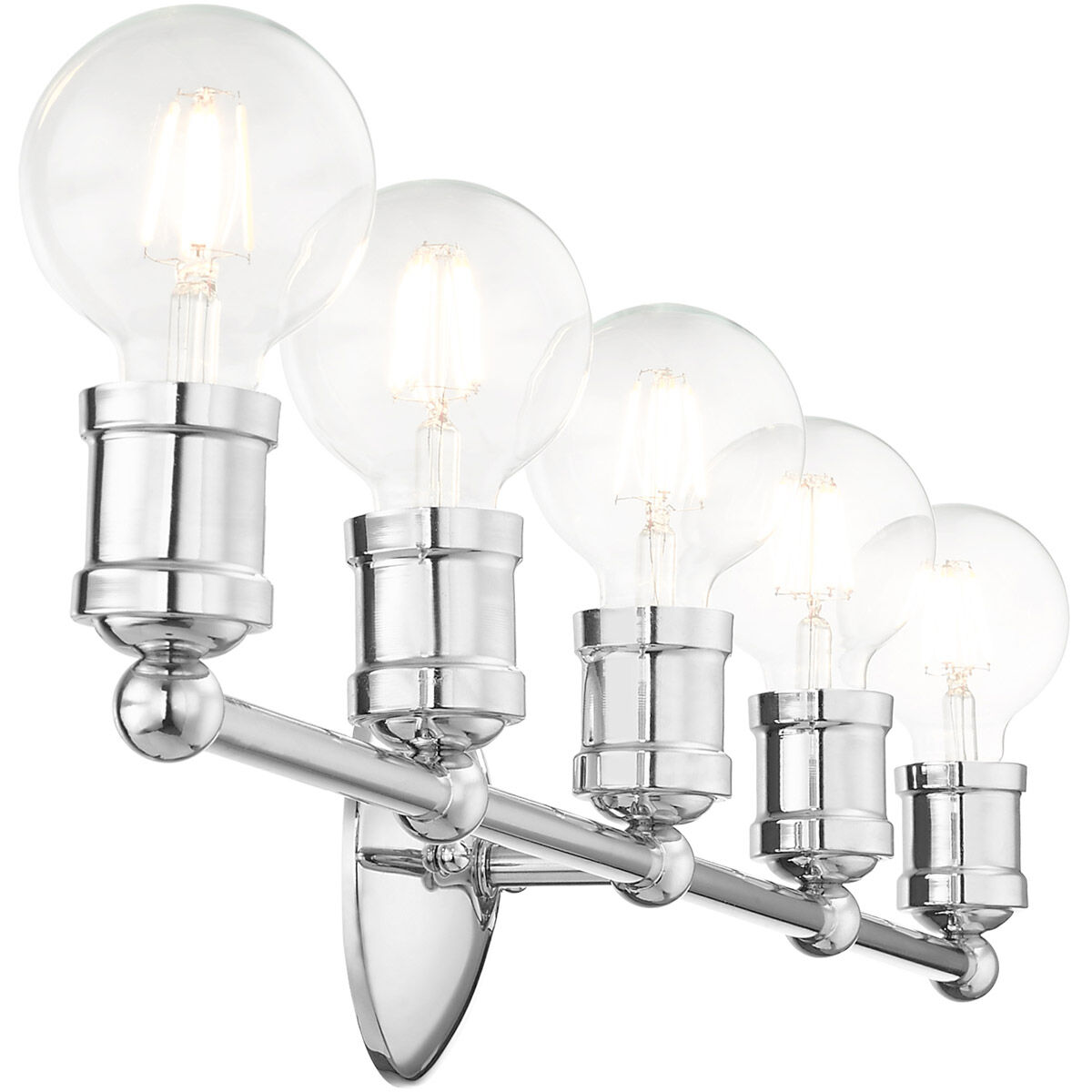 Lansdale 5 Light 34 inch Polished Chrome Vanity Sconce Wall Light