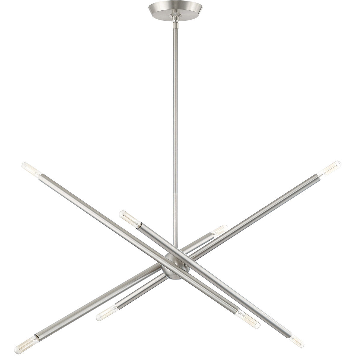 Soho 8 Light 12 inch Brushed Nickel Chandelier Ceiling Light