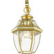 Monterey 1 Light 13 inch Polished Brass Outdoor Wall Lantern