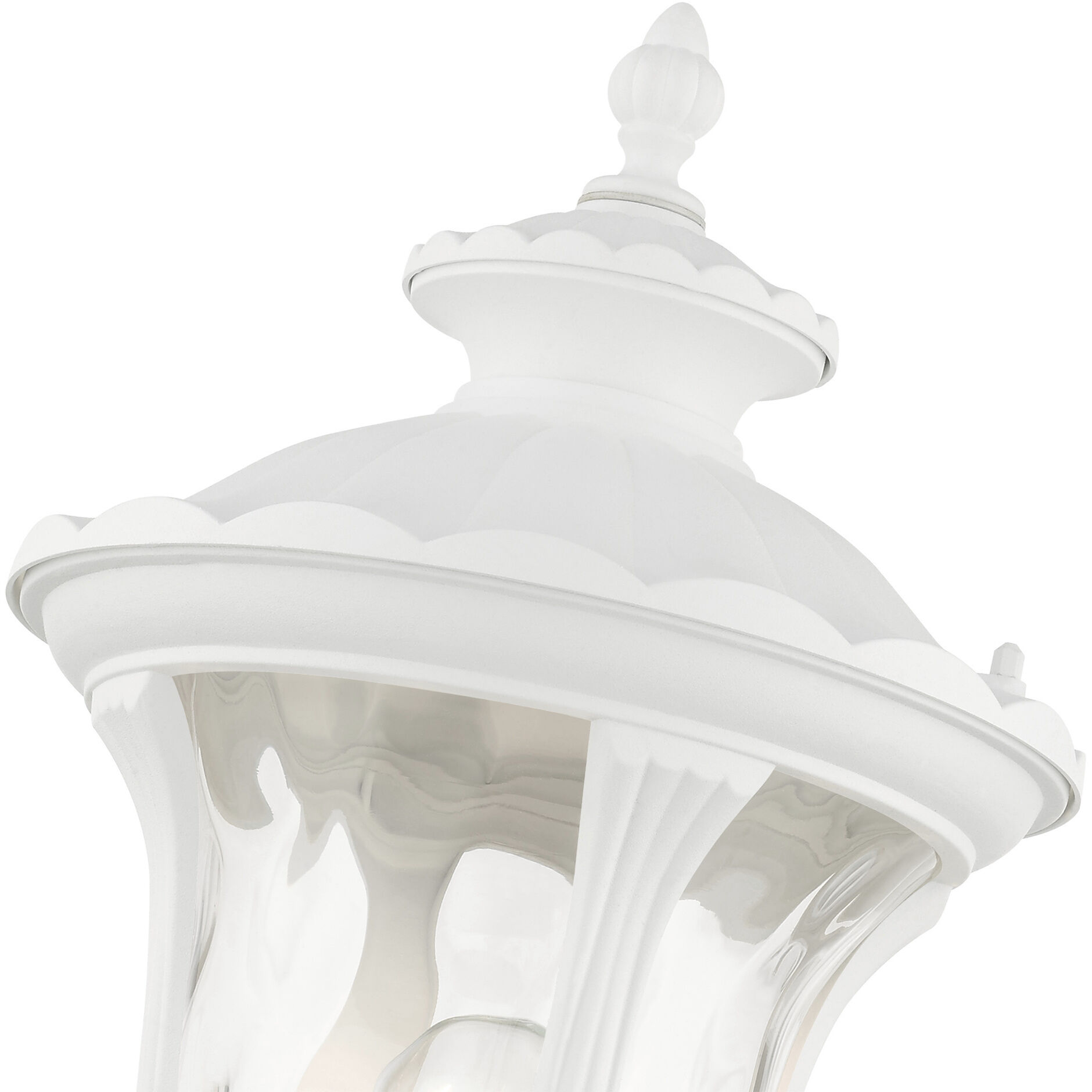 Oxford 1 Light 19 inch Textured White Outdoor Wall Lantern