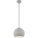 Charlton 1 Light 10 inch Nordic Gray with Brushed Nickel Accents Pendant Ceiling Light